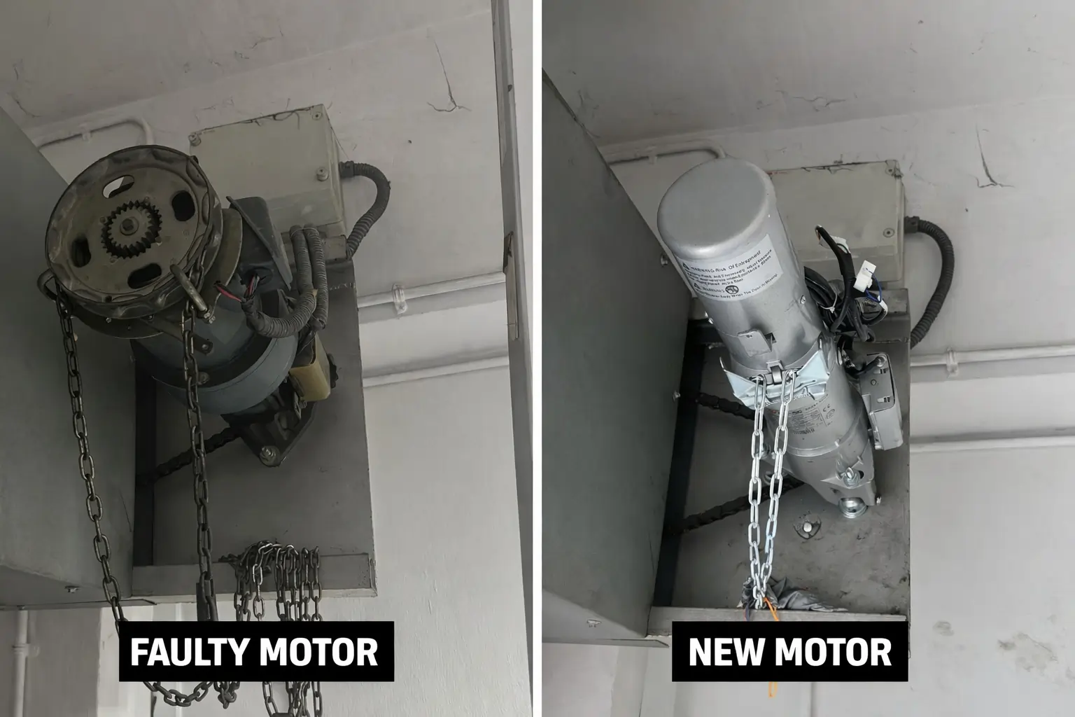 Roller shutter motor repair Singapore for automatic shop and warehouse shutter systems